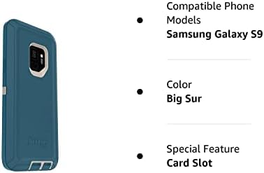 OtterBox Defender Serisi samsung kılıfı Galaxy S9 (SADECE - DEĞİL Artı) Sadece Kılıf (Big Sur)