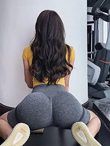 OQQ kadın 3 Parça Popo Kaldırma Yoga Şort Egzersiz Yüksek Bel Karın Kontrol Dantelli Ganimet Pantolon