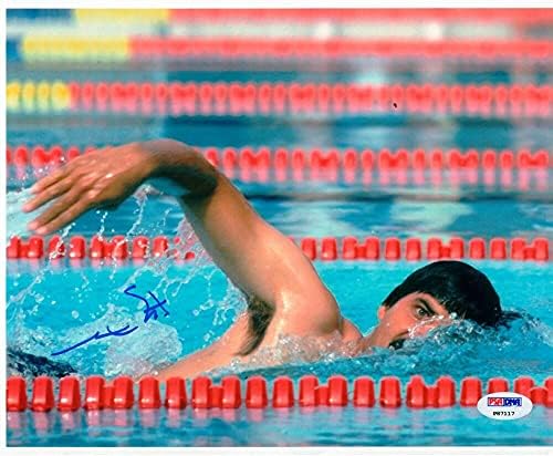 Mark Spitz Altın Madalya Kazanan Yüzücü imzalı 8x10 foto PSA / DNA otomatik