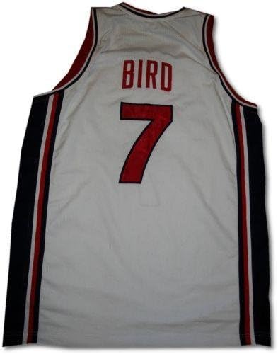 Larry Bird İmzalı Resmi NBA Beyaz ABD Nike Basketbol Forması - İmzalı NBA Formaları