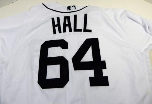 2020 Detroit Tigers Matt Hall 64 Oyun Verilen Beyaz Forma 46 DP20731 - Oyun Kullanılan MLB Formaları
