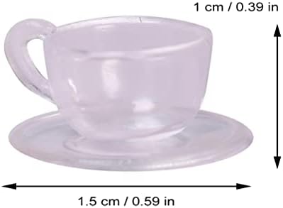 TOYMYTOY 1 Takım Mini Ev çay bardağı Dekoratif Teaware Tepsisi Modeli Masaüstü Mini Süs