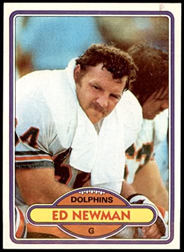 1980 Topps 201 Ed Newman Miami Yunusları (Futbol Kartı) NM Yunuslar Dükü