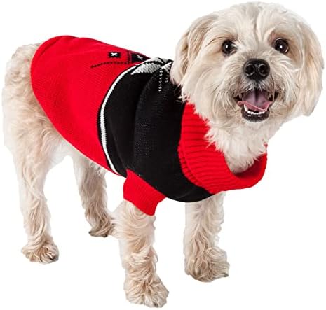 Pet Life ® Kar Tanesi Evcil Hayvan Kazağı-Kaplumbağa Boyunlu Tasarımcı Köpek Kazağı-Sıcak Tutmak için Tasarlanmış