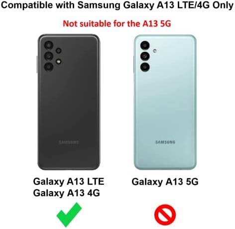Samsung Galaxy A13 LTE / A13 4G için Cresee Kılıfı, Güçlendirilmiş Köşe Tamponlu Kristal Berraklığında Kapak Galaxy