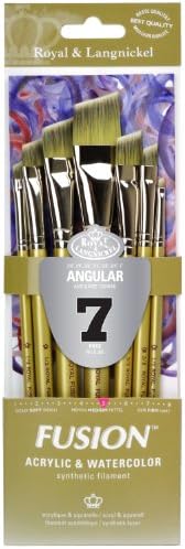 Royal ve Langnickel Fusion Köşeli Fırça Seti (7'li Paket)