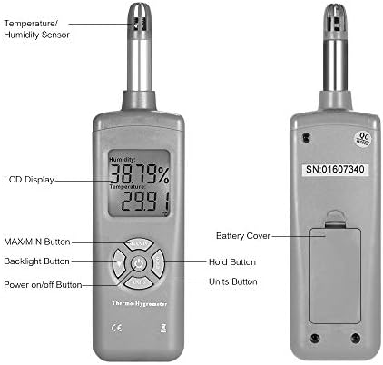 WALNUTA Sıcaklık Aletleri Dijital Termometre Higrometre Nem ve Sıcaklık Sensörü Pirometre Psikrometre