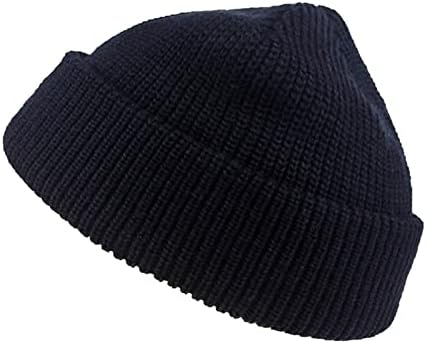 KEUSN Kış Şapka Kadınlar ıçin Unisex Moda Düz Renk Örgü Yün Şapka Sokak Rahat Gevşek Soğuk Şapka Kavun Cilt Şapka