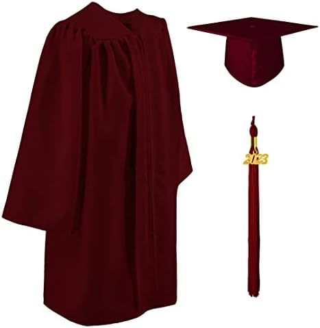 GraduatePro Mat 2023 Anaokulu Mezuniyet Şapkası ve Elbisesi Püskül Seti Okul Öncesi Yürümeye Başlayan Çocuk için