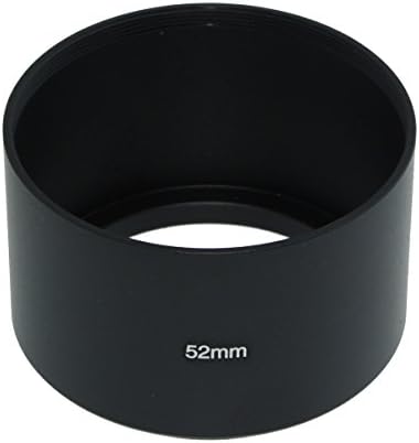 SIOTI 52mm Lens Hood, Mat Tedavi İçinde, Alüminyum Malzeme, Tüm Kamera Lens ile Uyumlu S/C/N/F/O/P vb.(52mm)