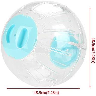 Hamster Egzersiz Topu, Mini Koşu Seyahat Oyun Topu Oyuncaklar Plastik Dilsiz Hakkında Çalıştırmak Topu Gerbil Kürkü