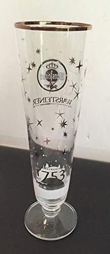 Warsteiner Tatil Noel Özel Kış Sürümü Sınırlı Saplı Yivli Pilsner bira bardağı 0.25 L