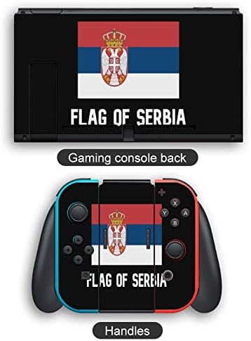 Sırbistan bayrağı Çıkartmalar Tam Wrap çıkartma kaplama Ön Kapak Koruyucu Çıkartmalar Nintendo Anahtarı için Uyumlu