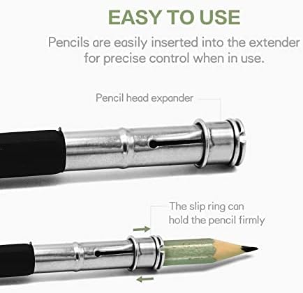 Kalem Uzatıcılar 6 ADET Ayarlanabilir Kalem Uzatıcı Aracı Bağlantı Cihazı Okul, Ofis, Eskiz, Sanat, Yazı