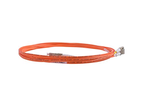 SpeedyFıberTX-4-Pack 0.2 Metre Çok Modlu OM1 62.5/125 Fiber Optik yama kablosu, Dubleks LC LC, İnce Kordon OFNR Kablo