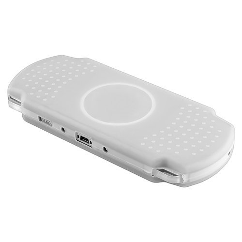 BEYLEG Şeffaf beyaz Silikon Kılıf Sony PSP 3000 ile Uyumlu, Şeffaf Beyaz