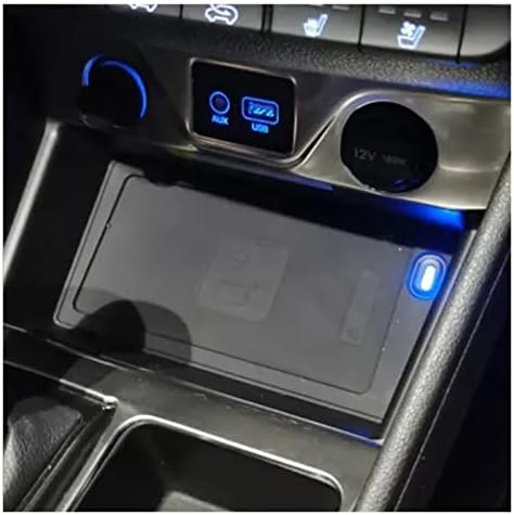 Araba QI Kablosuz Şarj Cihazı ile Uyumlu Hyundai Tucson 2015 2017 2018 2019 15w Hızlı Telefon Şarj Cihazı Şarj