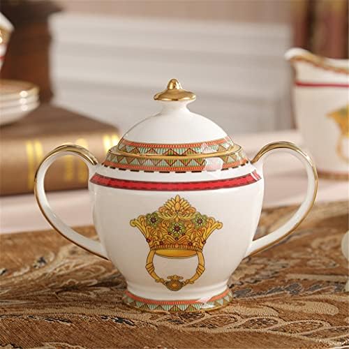 ZLXDP Öğleden Sonra Çay Seramik Kahve Kupa ve Pot Seti Kahve Kupa Altın Kolu çaydanlık seti Malzemeleri Hediyeler