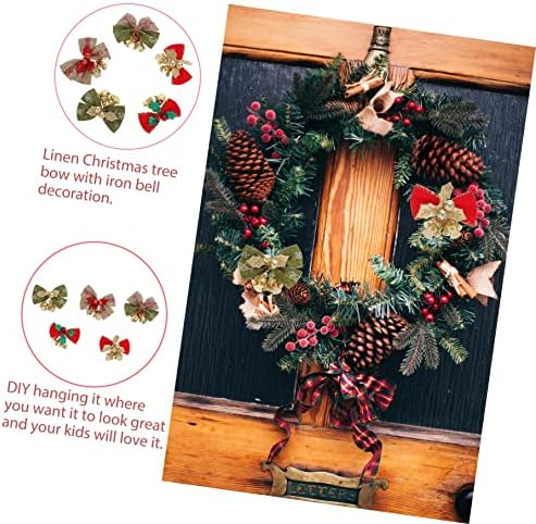 Yardwe yılbaşı dekoru 10 pcs Dekor Süsler Günü Elemanları Ağacı Noel Noel ile Parti Roman Hediye İlmek Süslemeleri
