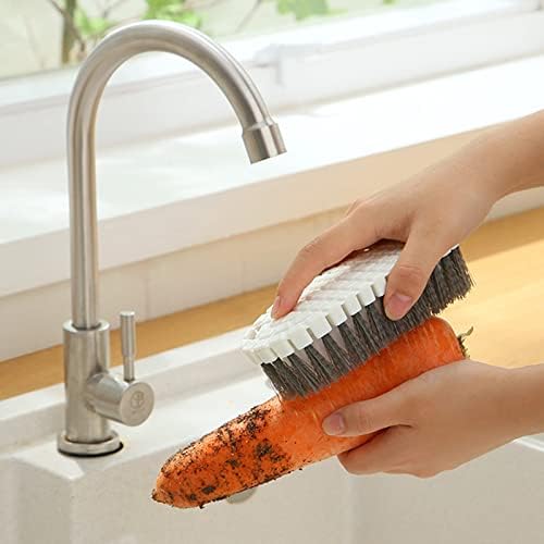 1 Adet Temizleme Fırçası Bükülebilir mutfak fırçaları dahil çok Amaçlı tahta fırçası Set Temizlik için kavrama tahta