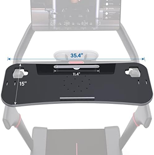 Koşu Bandı Masası Eki Peloton Sırtlı Dizüstü Bilgisayar Tutucusu ile Uyumlu Tablet Tutuculu Ergonomik Platform Tepsisi