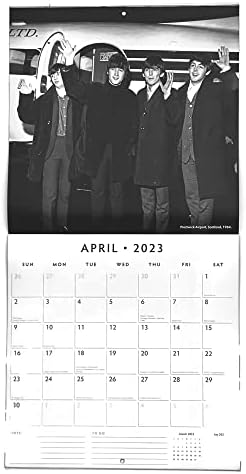 2023 Beatles Aylık Duvar Takvimi Red Robin Takvimleri 12 x 12