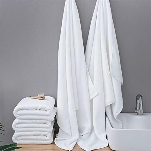 LEPSJGC Beyaz Büyük Banyo Havlusu Kalın Pamuk Duş Havlu Ev Banyo Otel Yetişkinler (Renk: Beyaz, Boyutu: Bir Boyut)