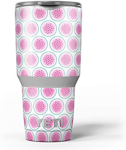 Tasarım Skinz Karpuz Polka Dot Desen Cilt Çıkartması Vinil Wrap Kiti ile Uyumlu Yeti Rambler Soğutucu Bardak Bardak