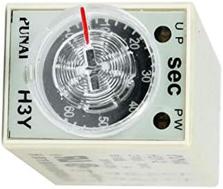 Aexit DC24V DPDT Plug-in Anahtarları Topuzu Kontrol 60 s Saniye Zaman geciktirme rölesi H3Y-2 Zamanlayıcılar 8 Pin