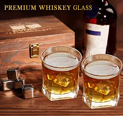 YJGS viski Bardağı, Oyulmuş Monogramlı Burbon Bardağı, 10 oz Eski Moda Kokteyl Bardağı Erkekler için Kişiselleştirilmiş