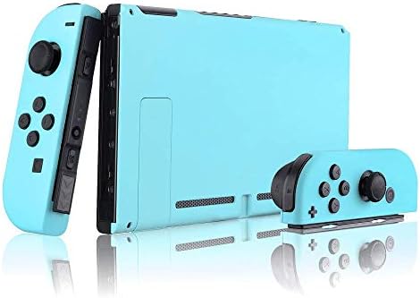 Nintendo Switch Konsolu için eXtremeRate Cennet Mavisi Ön Arka Plaka, Tam Set Düğmeli NS Joycon El Kumandası Muhafazası,