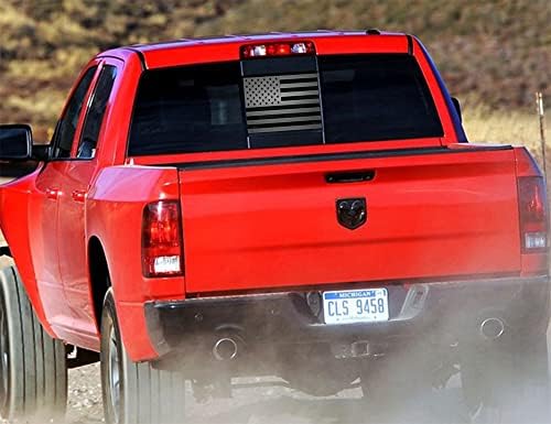 HHLOU Dodge RAM için Arka Orta Cam Amerikan Bayrağı Çıkartması / Dodge RAM süslü çıkartmalar 2019-2021