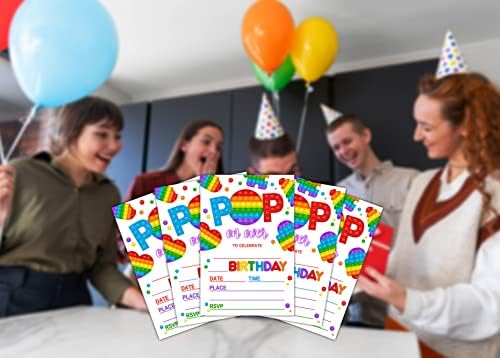 Çocuklar için Doğum Günü Partisi Davetiye Kartları, Parti Davetiyeleri, Kız Erkek Çocuklar için Kartlar, Gençler için