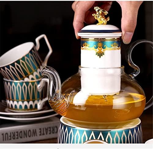Vintage İngilizce seramik demlik cezve Seti Fincan Tabağı kaşık seti Kemik çin çayı Bardak çay seti Çaydanlıklar