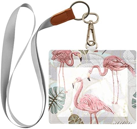 Aşı kart tutucu Kapak 4x3 Flamingo Aşılama Kart Koruyucu Kordon ile Aşılama kart tutucu Aşı Kart Koruyucu Yapraklar