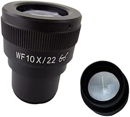 Laboratuvar Mikroskop Ekipmanları Mikroskop Lens w/Okuma Ölçeği 0.1 mm-WF10X / 22mm Zoom Ayarlanabilir Laboratuvar