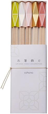 cohana HD-726-KGO Chopsticks Rest, Chopsticks Dekorasyon, Cevher, Altın, 9'lu Set