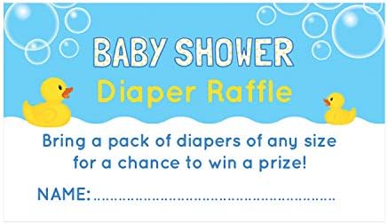 Rubber Ducky Baby Shower Bebek Bezi Çekiliş Biletleri - 24 adet