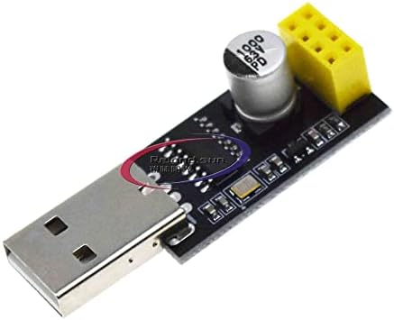 RELAND GÜNEŞ USB ESP-8266 Modülü ESP01S Seri Port Sensörü Alıcı Kurulu ESP01S Breakout PCB Adaptörü (Usb ESP-8266)
