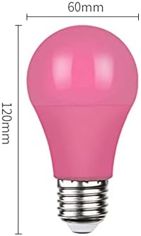 A19 LED Pembe Ampuller( 4 Paket), 7W(50Watt Eşdeğeri) E26 / E27 Taban LED Pembe Renkli ışıklar, Parti Dekorasyonu