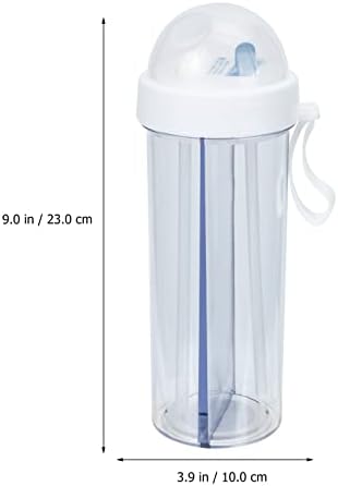 CLİSPEED seyahat su ısıtıcısı çift Shaker şişeleri 600 ml Taşınabilir pipetli suluk Spor Su Şişesi İçecek Şişeleri