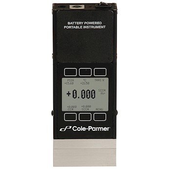 Cole-Parmer Düşük Basınç Düşüşü Gaz Debimetresi, 0-5 sccm, Pil, Mono