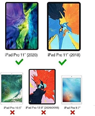 Jaorty Kılıf Fit iPad Pro 11 2018/2020, kristal Temizle Yumuşak TPU Jel Kılıf Şok Emme +【Apple Kalem Charging】 Apple