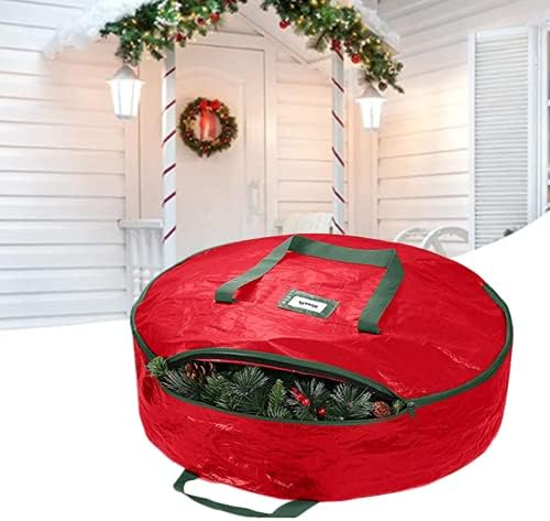 WOFEI Noel saklama çantası Çelenkler için 24/30/36 Yırtılmaya Dayanıklı ve Su Geçirmez tozluk Tatil Partisi için Bahçe
