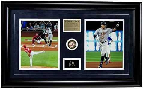 Aaron Yargıç Lazer Kazınmış İmza 8x10 Fotoğraf Kolajı Yankees Çerçeveli-İmzalı MLB Fotoğrafları