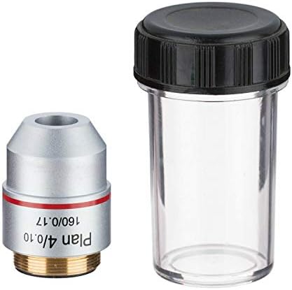 ZXYAN Mikroskop Aksesuarları Biyolojik Mikroskop Planı Objektif Lens 4X 10X 20X 40X 60X 100X RMS Konu / 160 / 0 17