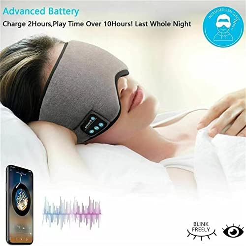 Sıcak ve Soğuk Kompres Uyku Göz Maskesi Bluetooth Uyku Göz Maskesi Şarkıları Dinlemek, Arama Yapmak, Uzun Mesafeli