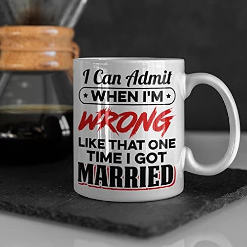 UrVog Bir Keresinde Evlendiğim gibi Yanıldığımda İtiraf Edebilirim Komik Seramik Kahve Kupası - Bira Stein - Seyahat