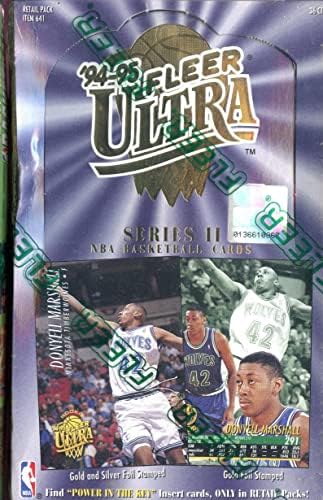 1994-95 Fleer ULTRA Set Basketbol Kartı Balmumu paketleme kutusu Serisi 2 İki II PERAKENDE-Basketbol Balmumu Paketleri