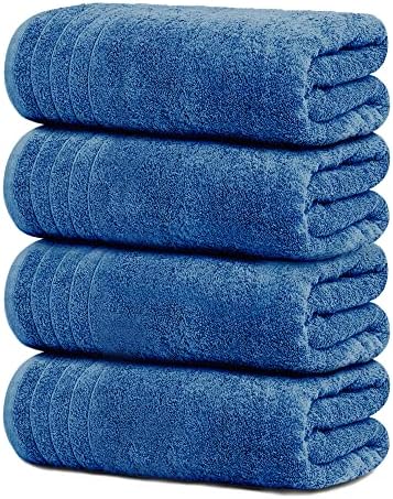 Tens Towels Büyük Banyo Havluları, %100 Pamuklu Havlular, 30 x 60 inç, Ekstra Büyük Banyo Havluları, Daha Hafif ve